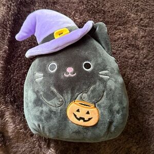 Calio Black Cat Witch Pumpkin Squishmallow Halloween Limited Edition